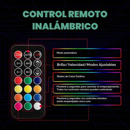 Vista 3 de KEMIMOTO 2 luces de látigo UTV de 1 pie para control remoto lado a lado Más de 212 modos de iluminación, iluminación en espiral de 360°, función
