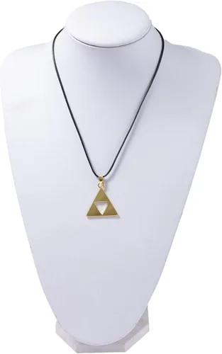 Vista 3 de Winssigma Anillo trifuerza de la leyenda de Zelda, collar con símbolo de Zelda, joyería de cosplay para fanáticos, Metal, No es una piedra preciosa