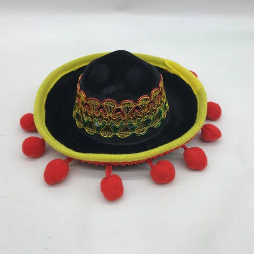 Vista 2 de NUEAYMS Sombrero con diadema para festivales mexicanos, accesorios de fotografía para adultos y niños, fiesta de carnavales, disfraz