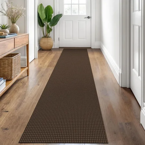 Vista 69 de KOZYFLY - Tapetes de pasillo, lavables, con respaldo de goma antideslizante, tapete de algodón para interiores, entrada, puerta trasera, habitación