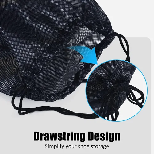 Vista 3 de Gloppie Bolsas de zapatos para bolsa de zapatos de viaje Bolsas de zapatos de viaje para embalaje Bolsa de almacenamiento de zapatos, Negro -, Ocio