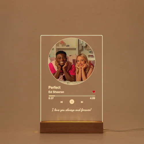 Vista 27 de Placa de música personalizada, cubierta de álbum de canción personalizada, marco de fotos personalizado, arte de vidrio, regalo de fotos, regalo