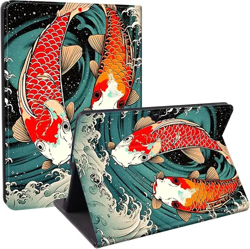 Vista 12 de Funda diseñada para Microsoft Surface Pro 11/10/9, protección ligera, múltiples ángulos, piel sintética, delgada, con función de encendido y apagado