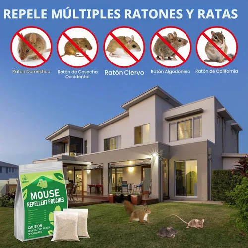 Vista 6 de Bolsas repelentes de ratones, paquete de 30 repelentes de roedores