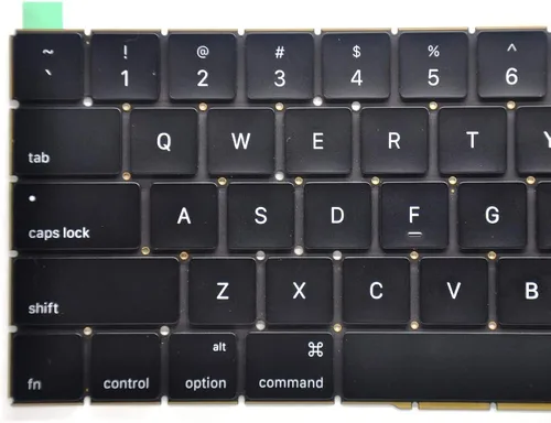 Vista 4 de Teclado de repuesto para MacBook Pro de 13 pulgadas A1706 y MacBook Pro de 15 pulgadas A1707 Touch Bar