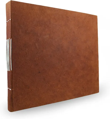 Vista 8 de Nepali Keeper Journal with Handmade Lokta Paper, 5x7 Inch, Sage