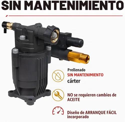 Vista 4 de Bomba de lavado a presión horizontal de eje de 3/4 pulgadas 3400 PSI 2.5 GPM Bomba de repuesto compatible con Simpson 90029, 520002, 520004, Dewalt
