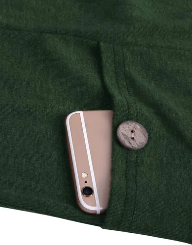 Vista 5 de Joymom Sudadera de maternidad con cuello vuelto cálido para lactancia materna