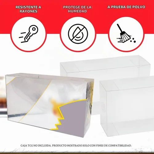 Vista 4 de EVORETRO UPC Box - Estuche para celebraciones de Pokémon Ultra-Premium Collection – 0.018 in de grosor transparente, protector apilable de plástico