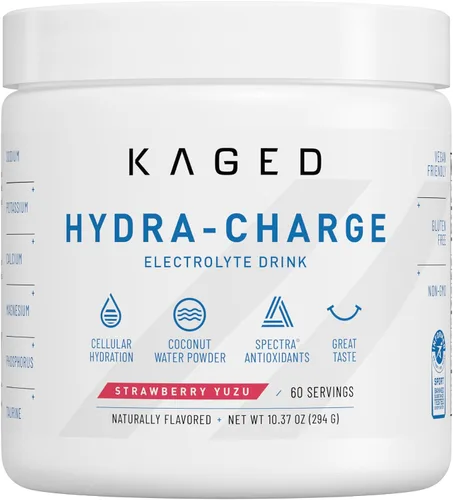 Vista 16 de Kaged Polvo de Hidratación con Electrolitos Hydracharge Manzana Lima Bebida Deportiva para Hombres y Mujeres Pre, Post, Intra Entrenamiento