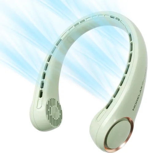 Vista 12 de Ventilador de cuello portátil recargable, ventilador personal de enfriamiento de cuello, ventilador manos libres sin aspas, ultra silencioso, 3
