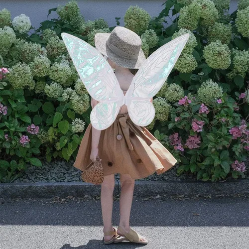 Vista 4 de LOHZAQ Butterfly Fairy Wings Costume for Women Girl Sparkle Princess Wing for Halloween