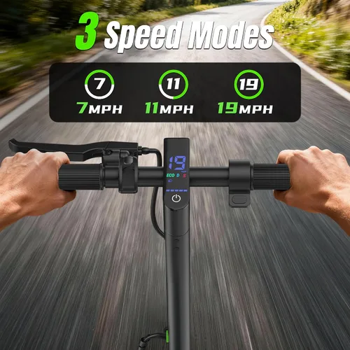 Vista 8 de Electric Scooter,350/500W Powerful Motor,15-28 Miles Long Range,Dual Braking System,19/22 Mph Speed,8.5/10" Foldable E Scooter with Solid Tires