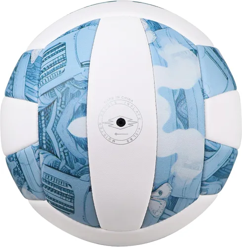 Vista 3 de Dakapal Balón de voleibol competitivo para interiores y exteriores, tamaño oficial 5, voleibol suave profesional (sin bomba)