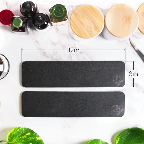 Vista 3 de Ternal DripGuards - Juego de 2 tapetes absorbentes para mostrador, impermeable, de secado rápido, tapete para barra de café para cocina, fregadero