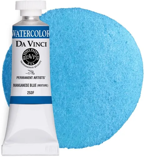 Vista 58 de DA VINCI PAINTS Pintura Acuarela Profesional para Artistas, Azul Cobalto, 15mL