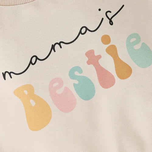 Vista 4 de CREAIRY Conjunto de 2 piezas de sudadera de manga larga para bebé y niña, 2 piezas, ropa de primavera y otoño
