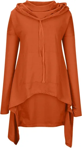 Vista 3 de Kuluzego Traje de vacaciones con capucha para mujer, con cuello redondo, plisado, con capucha, para otoño e invierno 2024 T5