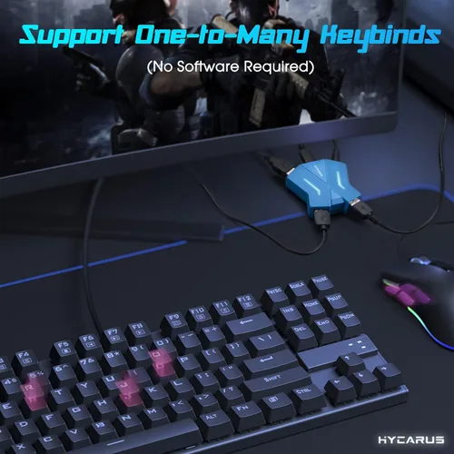 Vista 3 de Keyboard and Mouse Adapter Compatible with PS4, Xbox One, Xbox Series XS, N-Switch, Perfect for Games Such as FPS, TPS, RTS, etc.