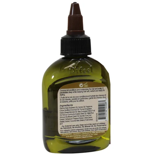 Vista 2 de Difeel Aceite de coco acondicionador profundo para el cabello, 7.1 onzas (paquete de 3)