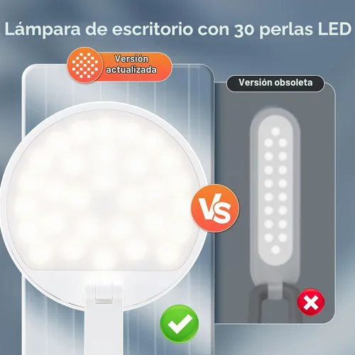 Vista 6 de Lámpara recargable inalámbrica con pilas, 3600 mAh, lámpara de mesa LED inalámbrica de 10 brillo, pequeña mini luz portátil con pilas para oficina