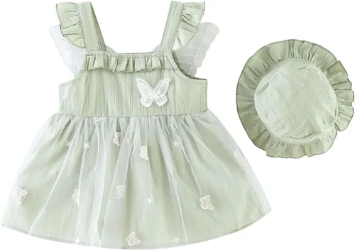 Vista 8 de Vestido tutú de verano para niñas pequeñas, sin espalda, vestido de princesa para fiesta de cumpleaños, vestido de verano con lazo floral