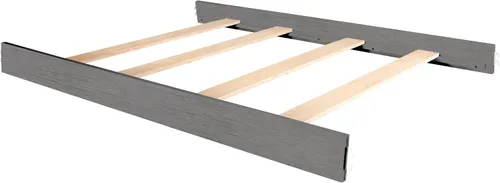 Vista 4 de Evolur Rieles de conversión de cama de tamaño completo, cunas diseñadas y probadas, construcción de madera dura duradera con listones de colchón