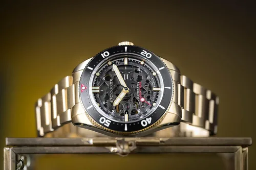Vista 2 de Spinnaker Mens 40mm Croft Mid Size Automatic Limited Edition Watch with Skeleton Dial and Stainless Steel Bracelet SP-5095