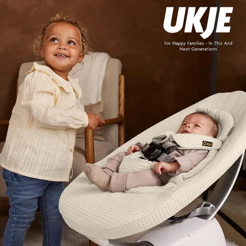 Vista 5 de UKJE Funda para columpio compatible con 4moms mamaRoo 5 Swing Accesorios para columpio de bebé Forro reversible para asiento infantil Fácil