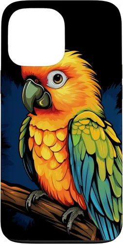 Vista 24 de Sun Conure - Funda para iPhone 17, diseño de pájaro tropical