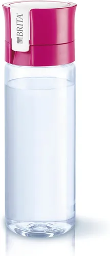 Vista 2 de BRITA Fill and Go Vital - Botella de filtro de agua, color rosa, paquete de 1