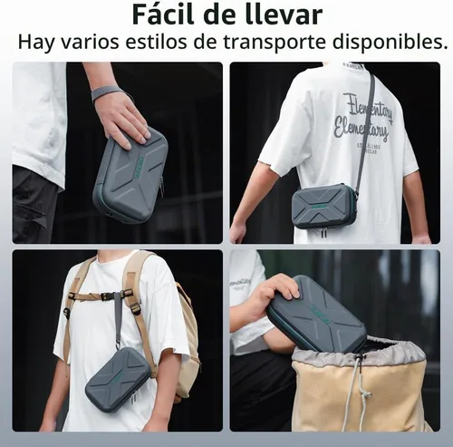 Vista 4 de Osmo Pocket 4/3 - Funda de transporte portátil para almacenamiento de viaje para DJI OSMO Pocket 4/3 Creator Combo Accesorios, bolsa de transporte