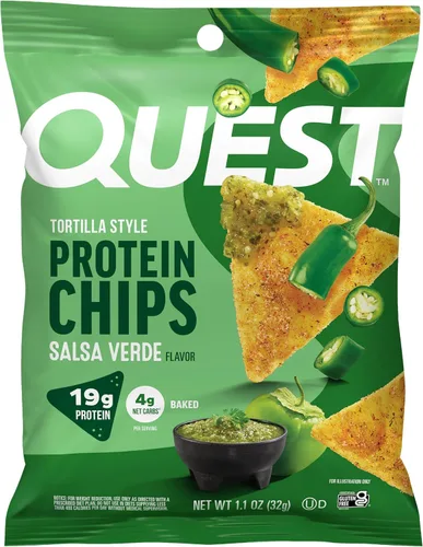 Vista 37 de Quest Nutrition Chips de proteína, barbacoa, 0.78 oz de proteína, 0.11 oz de carbohidratos netos, 130 cals, bolsa de 1.1 onzas, 1 unidad, alto