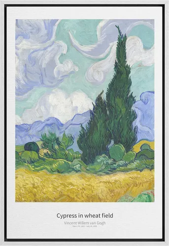 Vista 53 de SIGNWIN Lienzo enmarcado para pared, diseño de Vincent Van Gogh, un par de amantes, naturaleza, ilustraciones de área silvestre, bellas artes