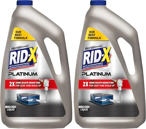 Vista 7 de RID-X Tratamiento de tanque séptico Platinum Liquid Suministro de 6 meses - Nuestra mejor fórmula con x2 más reducción de residuos