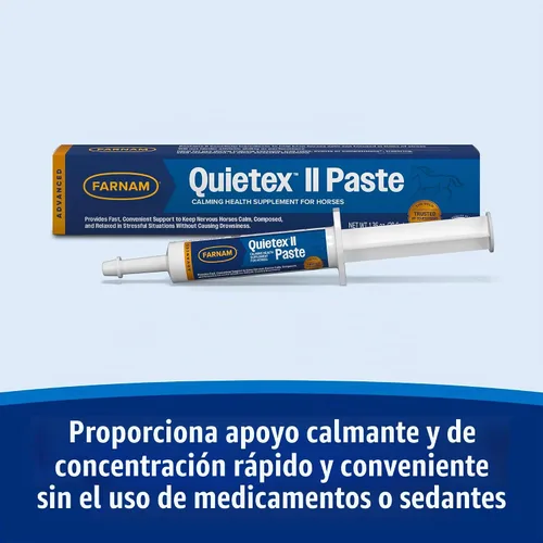 Vista 4 de Farnam Quietex II - Suplemento calmante para caballos, ayuda a controlar el comportamiento nervioso y mantener a los caballos tranquilos