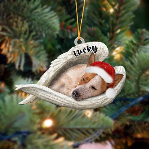 Vista 138 de Ángel durmiente de Afghan Hound para Navidad, adorno personalizado con el nombre del perro, adorno de Navidad personalizado para amantes de perros