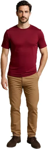 Vista 12 de Camiseta para hombre, sin encogimiento, suave, ajustada, de primera calidad, 100% algodón Supima