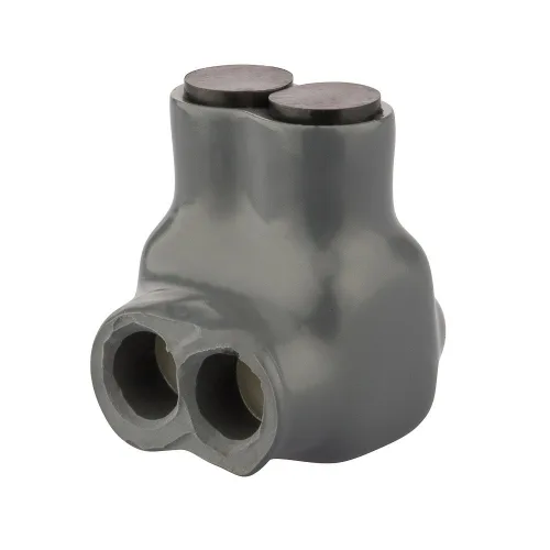 Vista 14 de Polaris - Conector aislado gris para conductor de cobre flexible de filamento fino, rango de cables 1-10 AWG y 2-10 AWG, 2 puertos, hexagonal