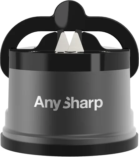Vista 9 de AnySharp Chef - Afilador de cuchillos manos libres - Herramienta de afilado fácil de usar con base de succión PowerGrip y ángulo preestablecido