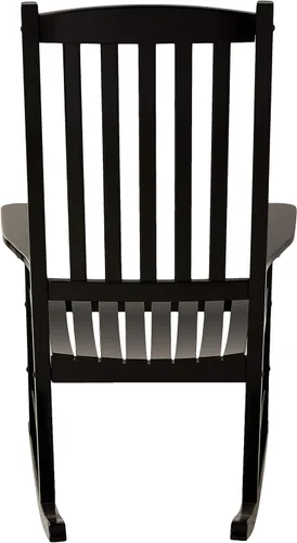 Vista 5 de Cambridge Casual Silla mecedora Bentley de madera maciza, color negro