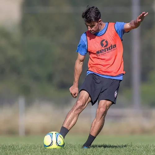 Vista 8 de Senda Amador Bola de Fútbol de Entrenamiento, Certificado de Comercio Justo Amarillo y azul