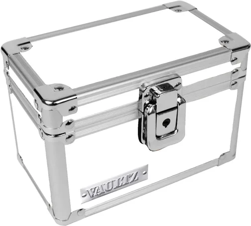 Vista 9 de Vaultz VZ01169 Archivador con candado para tarjetas de índice con tapa abatible - Capacidad para 350 tarjetas de 7,6 x 12,7 cm, color negro