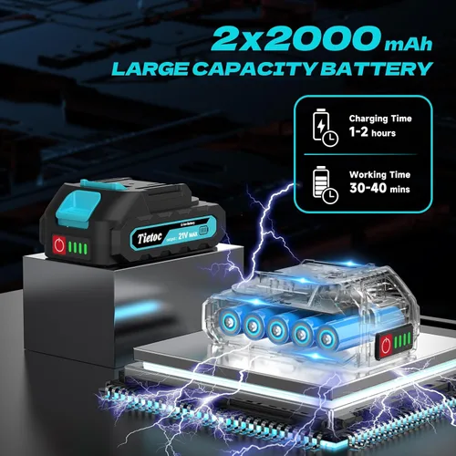 Vista 11 de Mini motosierra inalámbrica, portátil de 8 y 6 pulgadas, motosierra eléctrica portátil a batería, con 2 baterías y aceite automático, regalos