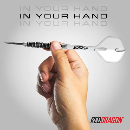 Vista 5 de RED DRAGON Pegasus - Juego de dardos de tungsteno con punta de acero, 0.81 oz con vuelos, tallos y cartera