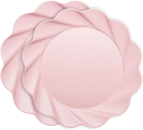 Vista 15 de Sophistiplate Platos de cena compostables ecológicos – Hecho de fibra de madera de bambú y caña de azúcar – Platos biodegradables y desechables