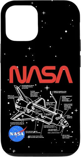 Vista 28 de NASA Carcasa con logotipo de Space Shuttle Schematic para iPhone 17