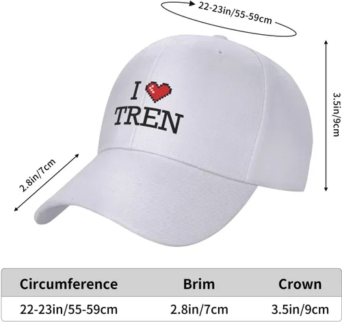 Vista 3 de Gorra de béisbol para papá I Love Tren Casquette para mujer