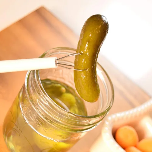 Vista 4 de R&M International Pickle Picker Carded, Talla única, Blanco