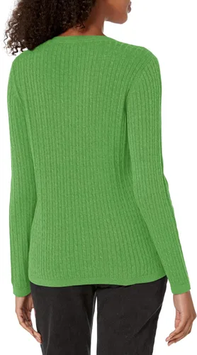 Vista 2 de Tommy Hilfiger Women's Lightweight Vneck Cable Sweater